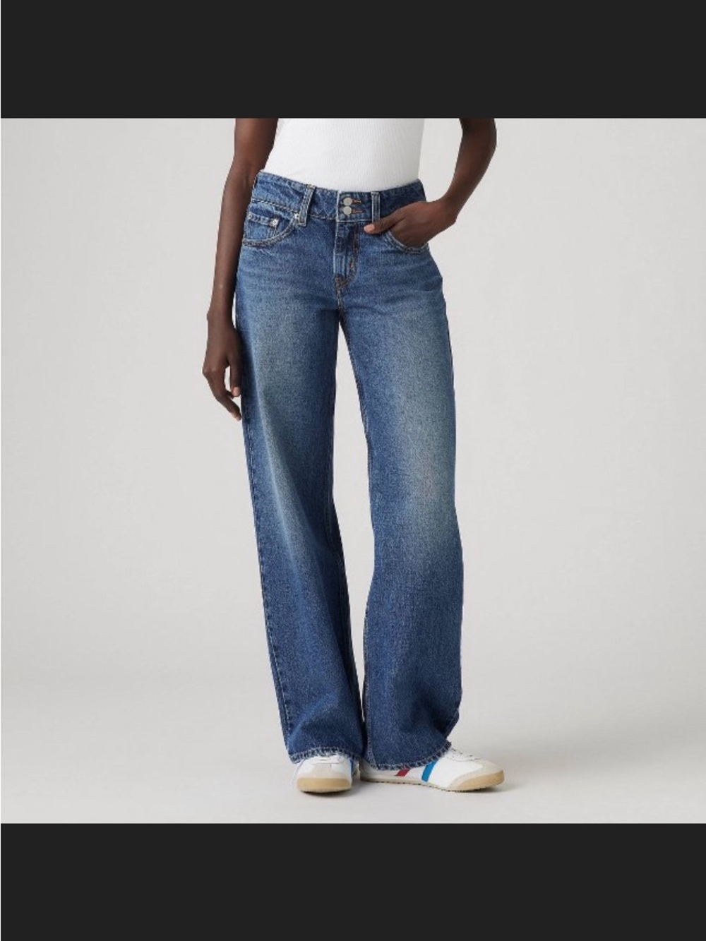 Levi’s Women’s Superlow Loose Wide Leg Blue Denim Jeans 31 - Picture 8 of 9